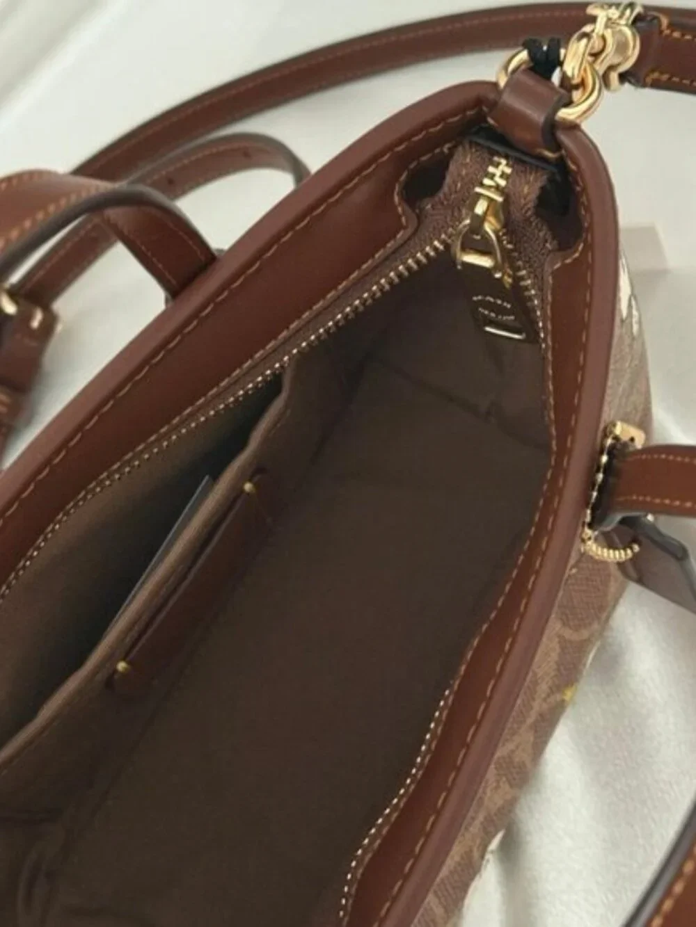 NWT Coach X Peanuts City Mini Tote Bag In Signature Canvas with snoopy‎ print - Picture 6 of 6